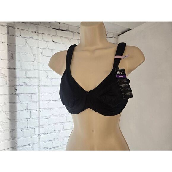 Bali Lift Womens Size 34D Black Underwire Bra - Picture 1 of 6